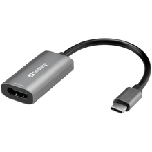 Переходник SANDBERG USB Type-С - HDMI 4K 18 см Grey (136-36)