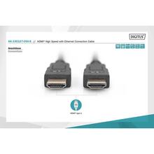 Кабель DIGITUS HDMI to HDMI 5м Black (AK-330107-050-S)