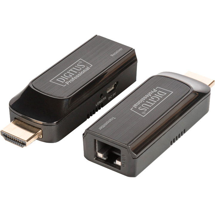 Переходник DIGITUS HDMI - RJ-45 Black (DS-55203)