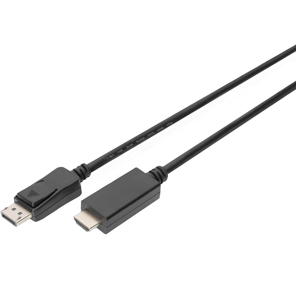 Кабель DIGITUS DisplayPort - HDMI 2 м Black (AK-340303-020-S) Вид кабель