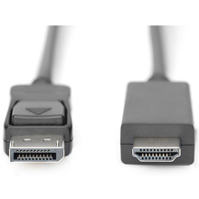 Кабель DIGITUS DisplayPort - HDMI 2 м Black (AK-340303-020-S)