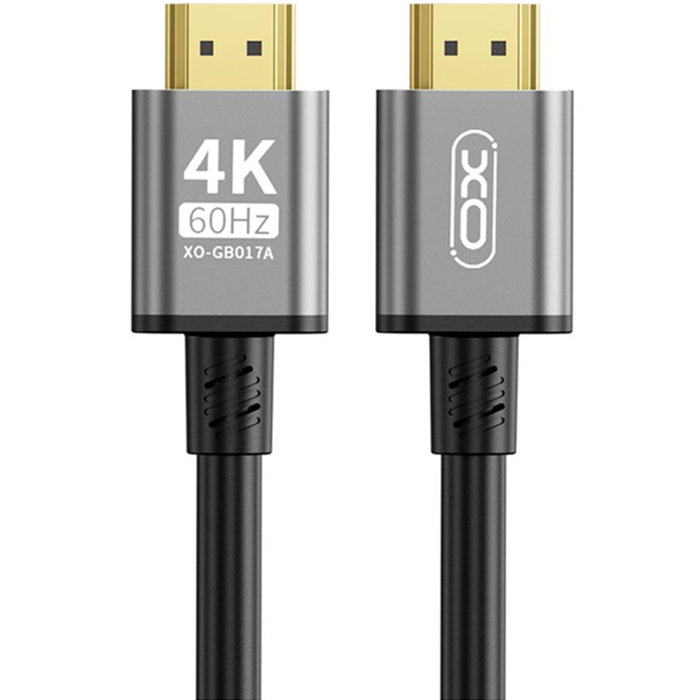 Кабель XO HDMI - HDMI v2.0 3 м Black (GB017A-HDMI.tranish)