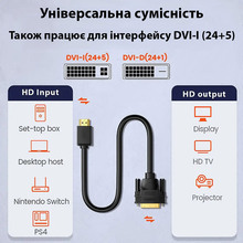 Кабель DYNAMODE HDMI - DVI 1.8м Black (DM-CL-HDMI-DVI-1.8M)