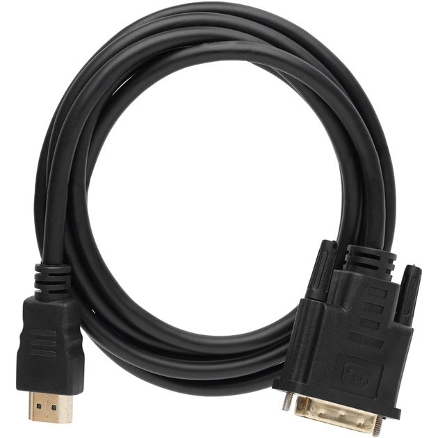 Кабель DYNAMODE HDMI - DVI 1.8м Black (DM-CL-HDMI-DVI-1.8M) Вид кабель