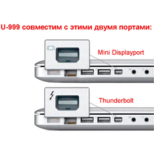 Перехідник STLAB Mini DisplayPort to VGA White (U-999 white)