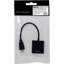 Перехідник STLAB HDMI - VGA Black (U-990 Pro BTC)