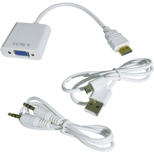 Переходник STLAB HDMI - VGA+3.5 White (U-990 white)