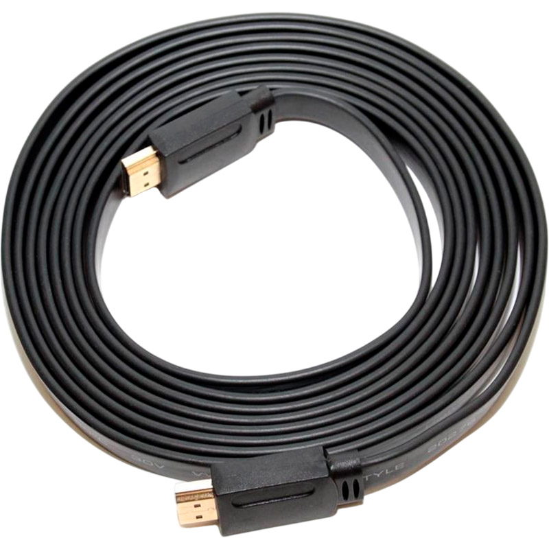 Кабель MERLION HDMI-HDMI 3м Black (YT-HDMI(M)/(M)SLIM-3.0m)