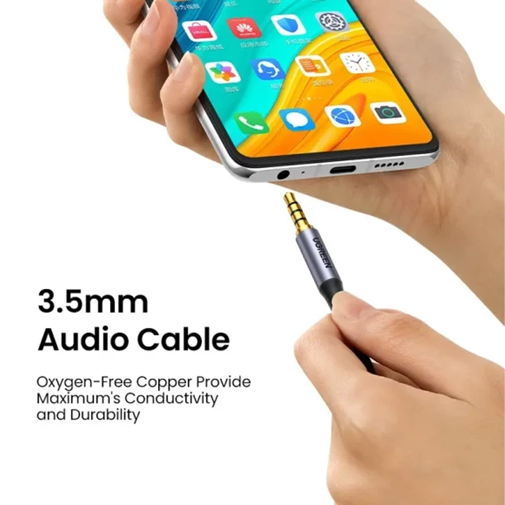 Фото Кабель UGREEN AV183 3.5 мм - 3.5 мм 1.5 m Black (90403185)