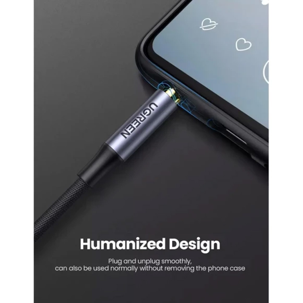 Внешний вид Кабель UGREEN AV183 3.5 мм - 3.5 мм 1.5 m Black (90403185)