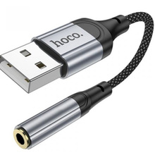 Переходник HOCO LS36 USB - 3.5 мм Black (6942007608879)