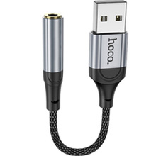 Переходник HOCO LS36 USB - 3.5 мм Black (6942007608879)