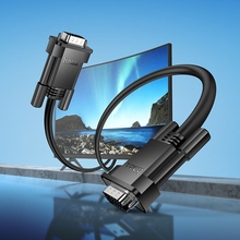 Кабель HOCO US11 VGA - VGA 2м Black (6942007628211)