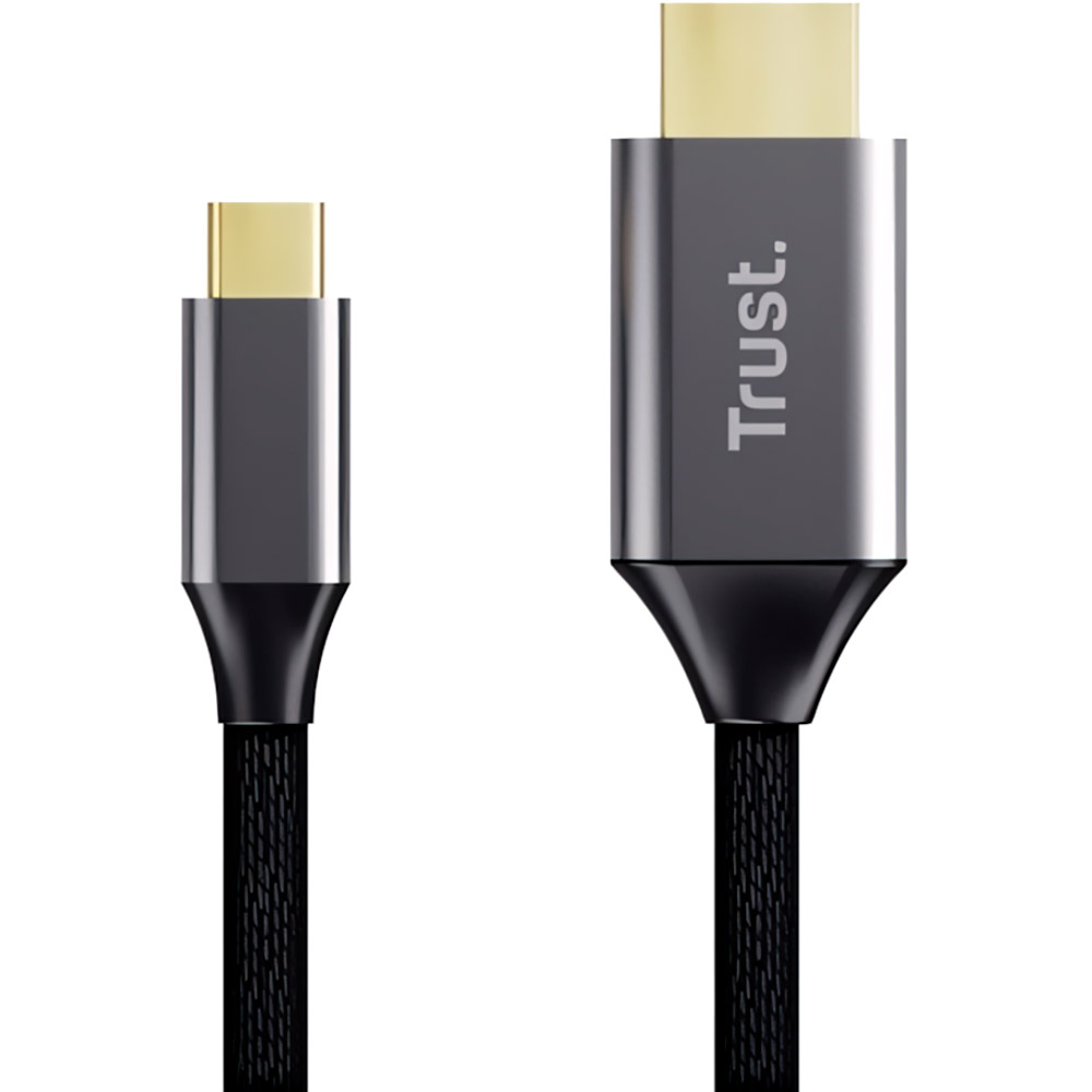 Кабель TRUST Calyx USB Type-C-HDMI 2м Black (25630) Кабель TRUST Calyx USB Type-C-HDMI 2м Black (25630)
