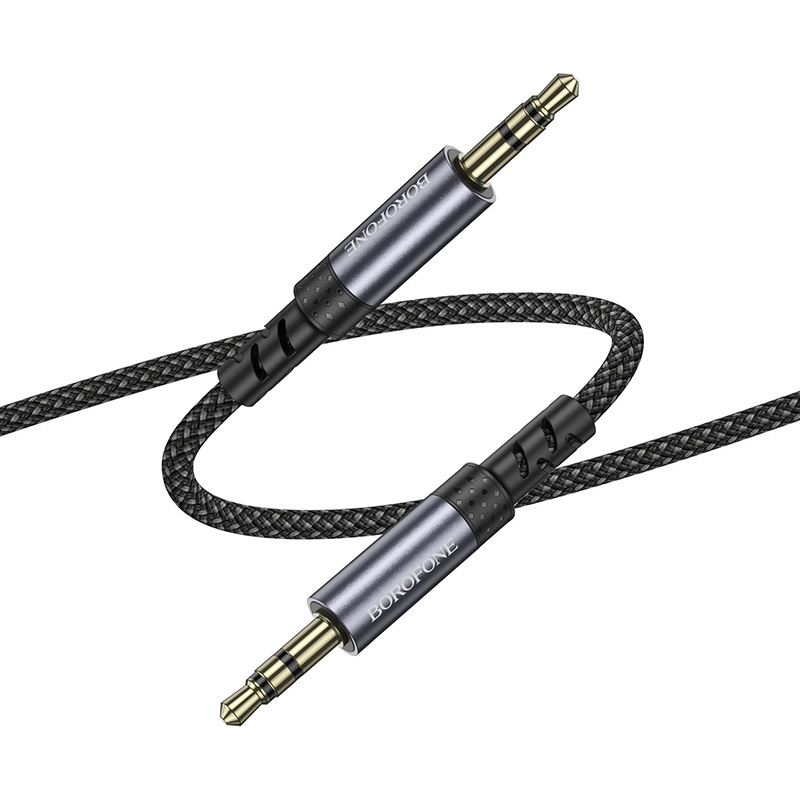 Кабель BOROFONE BL24 1 м Metal Grey (6941991118968) Тип роз'єму 3.5 - 3.5