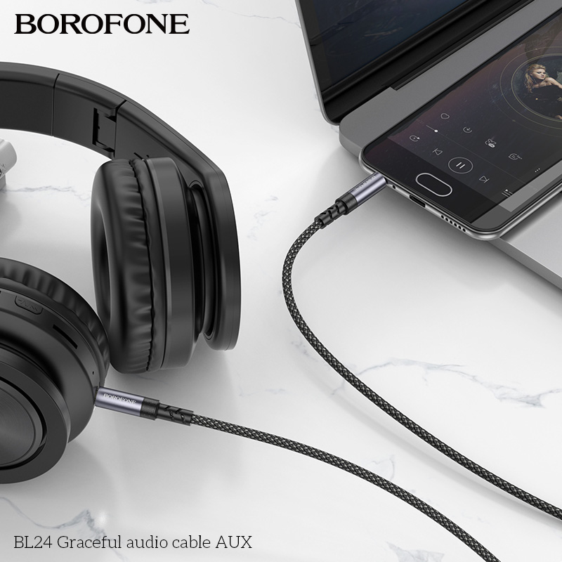 Замовити Кабель BOROFONE BL24 1 м Metal Grey (6941991118968)