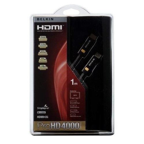 Кабель BELKIN HDMI (AM/AM) ProHD 4000 1м Black (AV10023QP1M)