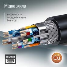 Кабель COLORWAY HDMI-HDMI 4K/60 Гц 5 м Black (CW-CBHD080-BK)