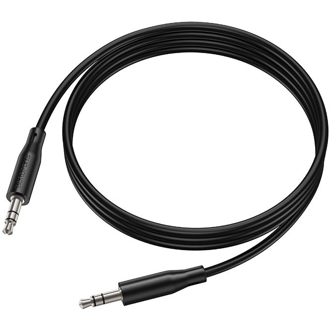 Зовнішній вигляд Кабель BOROFONE BL26 3,5-3,5 мм 1м Black (6941991122170)