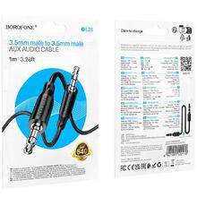 Кабель BOROFONE BL26 3,5-3,5 мм 1м Black (6941991122170)