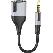 Перехідник BOROFONE BL19 Creator 2-in-1 3.5 mm Black (6941991108341)