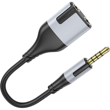 Перехідник BOROFONE BL19 Creator 2-in-1 3.5 mm Black (6941991108341)