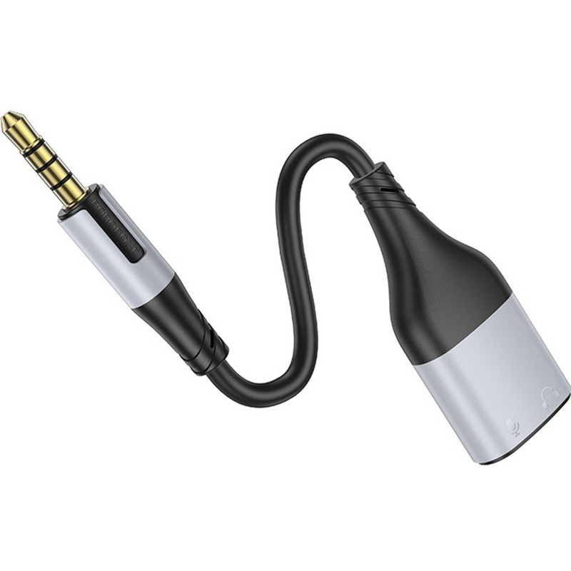 Перехідник BOROFONE BL19 Creator 2-in-1 3.5 mm Black (6941991108341) Тип роз'єму 3.5 - 2 x 3.5