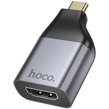 Перехідник HOCO UA33 USB Type-C - HDTV Metal Gray (6942007645584)