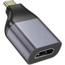 Перехідник HOCO UA33 USB Type-C - HDTV Metal Gray (6942007645584)