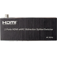 Разветвитель POWERPLANT HDMI - eARC Black (CA914906)