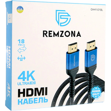 Кабель REMZONA HDMI - HDMI 4K 1М (CHH1-01BL)