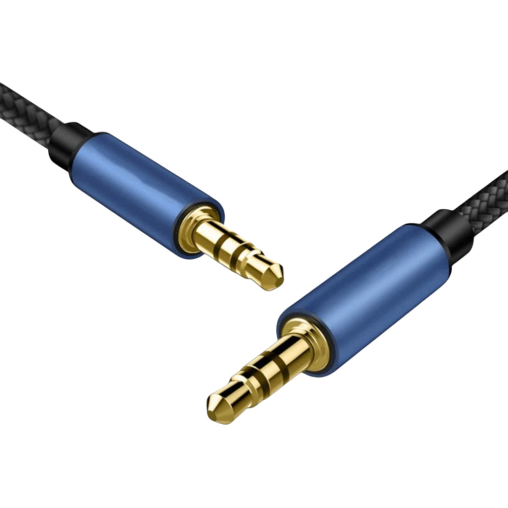Кабель REMZONA AUX 3.5 - 3.5 1m CJJ1-02BL Blue (6958729012092) Длина 1