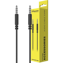 Кабель HATOR ESH series 3.5 мм - 3.5 мм 1.3 м Black (ACC411) чорний