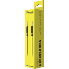 Кабель HATOR ESH series 3.5 мм - 3.5 мм 1.3 м Black (ACC411) чорний