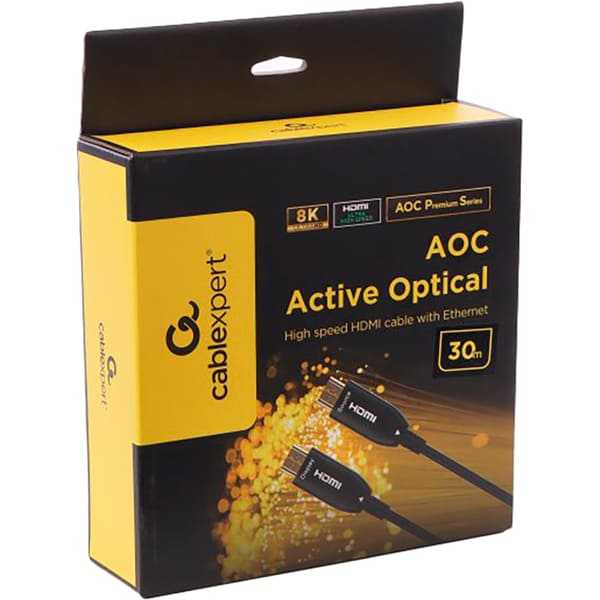Кабель CABLEXPERT HDMI - HDMI 30 м (CCBP-HDMI8K-AOC-30M-EU) Вид кабель