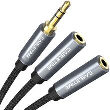 Кабель CABLETIME 3.5 мм - 2 х 3.5 мм 0.2 м Black (CA915248)