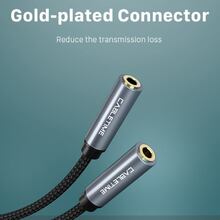 Кабель CABLETIME 3.5 мм - 2 х 3.5 мм 0.2 м Black (CA915248)