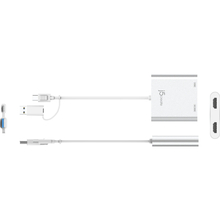 Переходник J5CREATE JCA365-N USB Type-C/A - 2xHDMI Silver