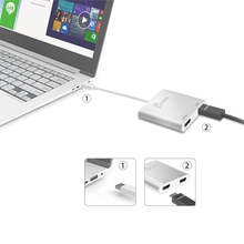 Перехідник J5CREATE JUA365-N USB - 2 x HDMI Silver