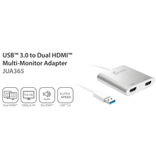 Перехідник J5CREATE JUA365-N USB - 2 x HDMI Silver