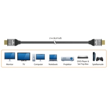 Кабель J5CREATE JDC53-N HDMI - HDMI 2 м Black