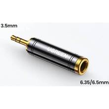 Перехідник UGREEN 3.5mm M to 6.35mm F AV168 Black (60711)