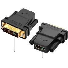 Перехідник UGREEN DVI 24+1 M to HDMI F Black (20124)