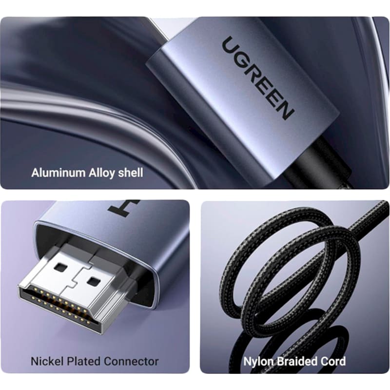 Фото Кабель UGREEN HD153 HDMI-HDMI 1 м Black (25297)