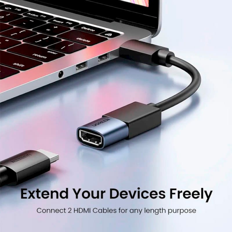 В Україні Перехідник UGREEN HD159 HDMI-HDMI Grey (90592)