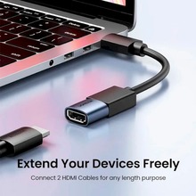 Перехідник UGREEN HD159 HDMI-HDMI Grey (90592)