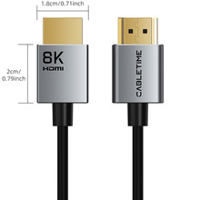 Кабель CABLETIME CH14L HDMI (M) - HDMI (M) 2.1V 8K/60Hz 2 м Black (CA915910)
