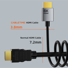 Кабель CABLETIME CH14L HDMI (M) - HDMI (M) 2.1V 8K/60Hz 2 м Black (CA915910)