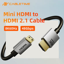 Кабель CABLETIME CH15E mini HDMI (M) - HDMI (M) 8K/60Hz 48Gbps 0.5 м Black (CA915859)