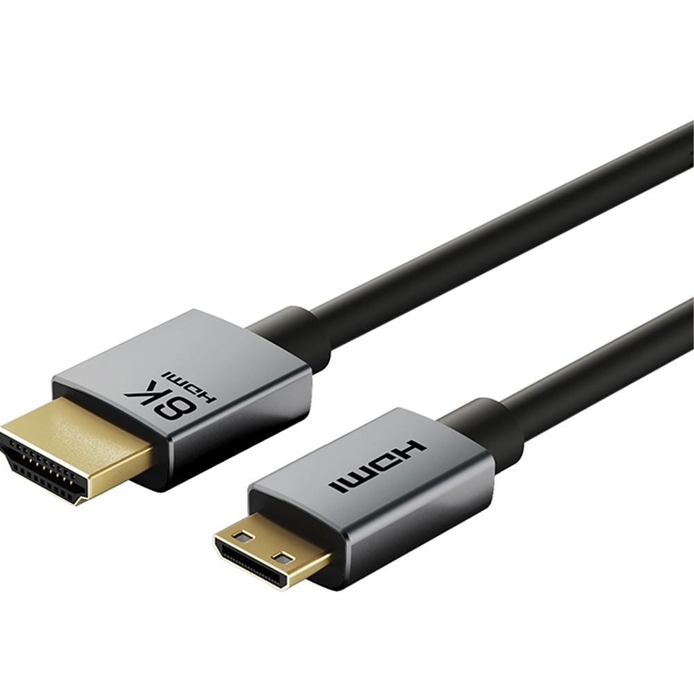 Кабель CABLETIME CH15E mini HDMI (M) - HDMI (M) 8K/60Hz 48Gbps 0.5 м Black (CA915859)